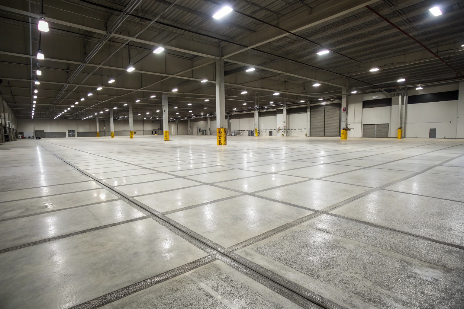 commercial-concrete-saw-cut-joints-fraser-coast Saw-cut expansion joints on commercial concrete warehouse floor on the Fraser Coast